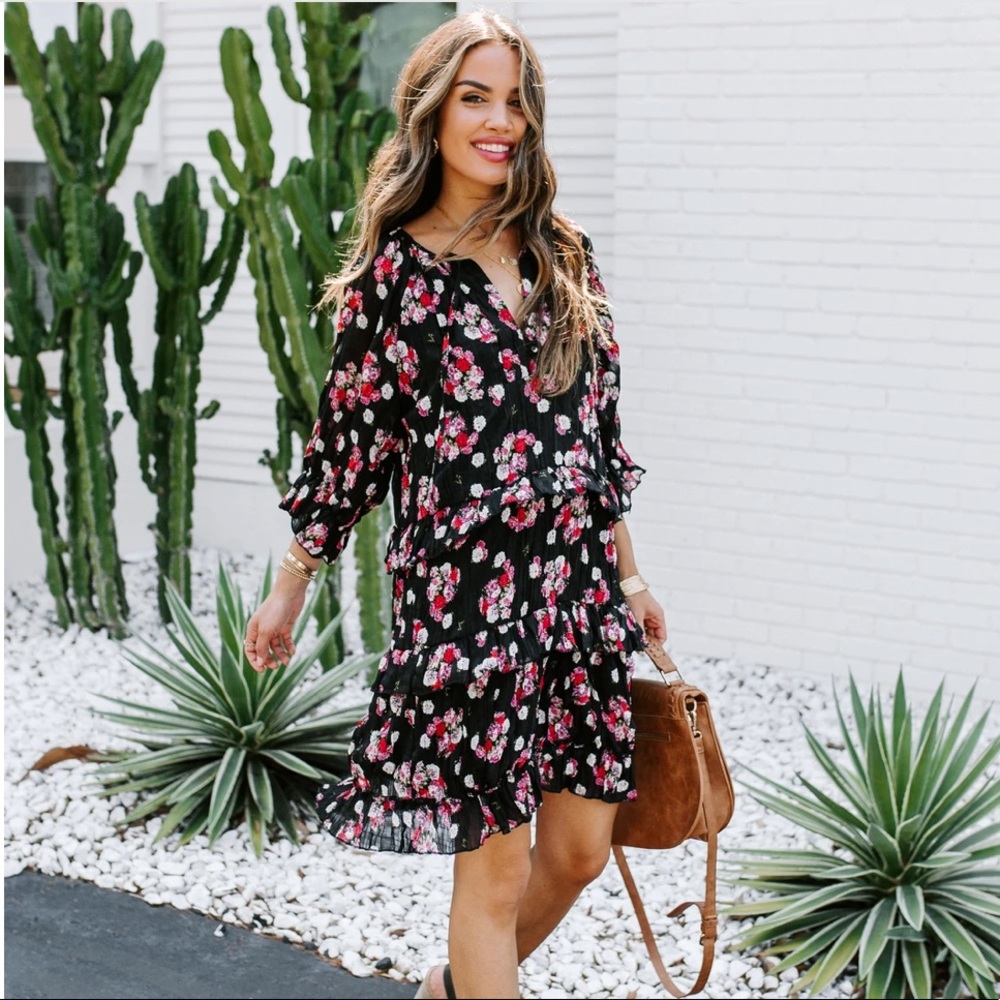 Vici Love You Bunches Ruffle Tiered Dress